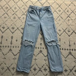 Abercrombie&Fitch Curve Love Ultra High Rise 90s Straight Jean- size: 30